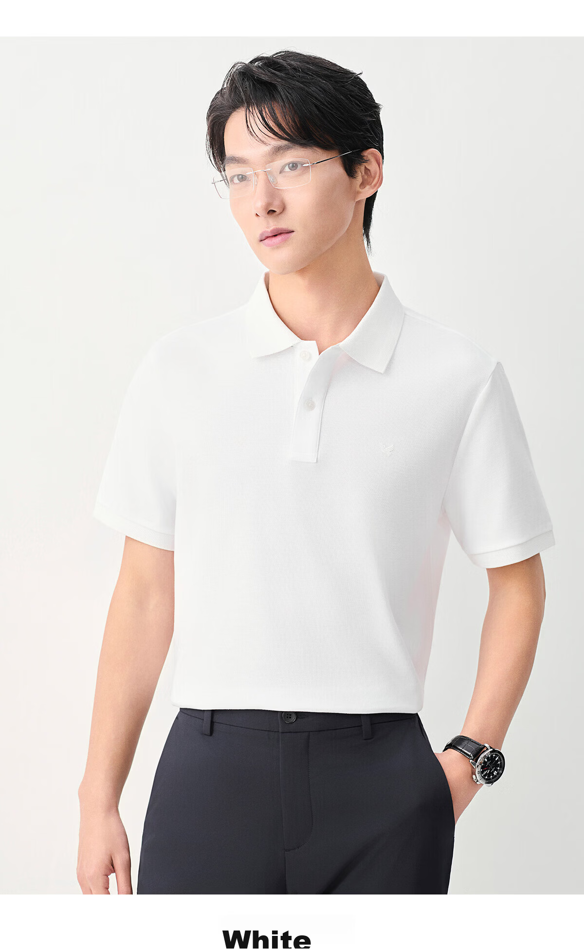 Baoxiniao Men's Short Sleeve Polo Shirt Business Casual Collared T-Shirt KESTA1204AU 16